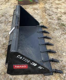 Teran 60" Skid Steer Tooth Bucket