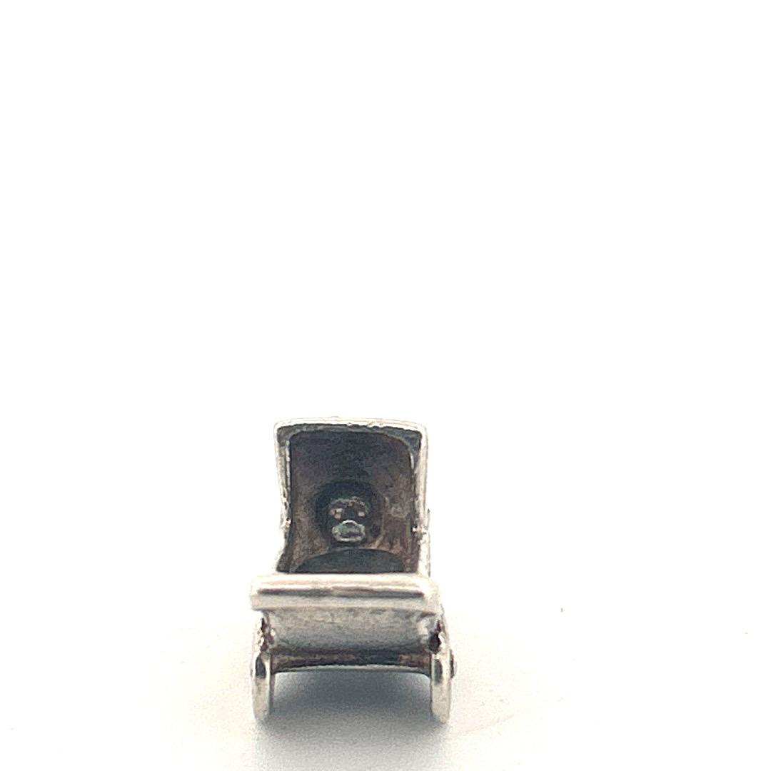 Vintage Sterling Charm Baby Carriage