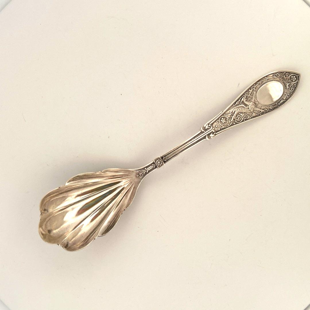 Antique Barnes & Bro Sterling Sugar Spoon