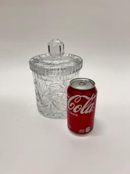 Cut Crystal Candy dish with lid
