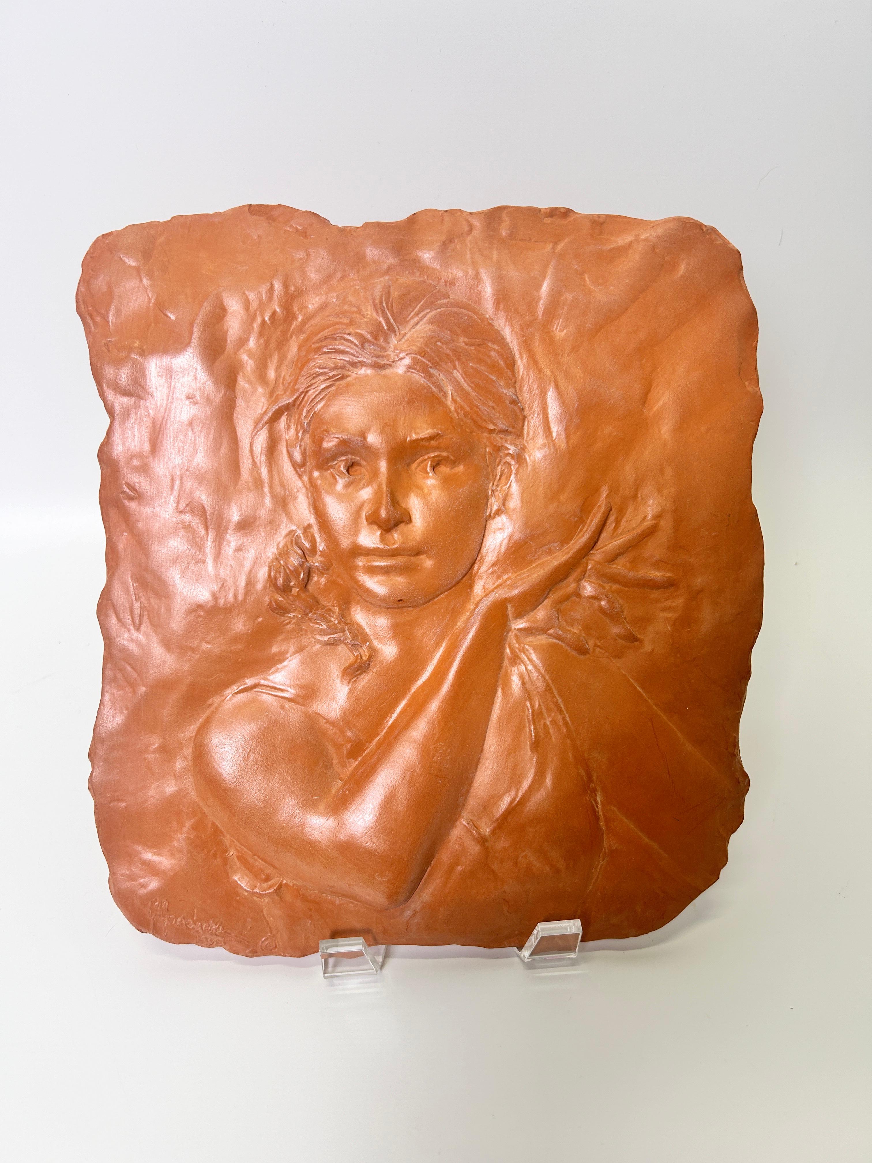 Terracotta Relief by Glenna Goodacre