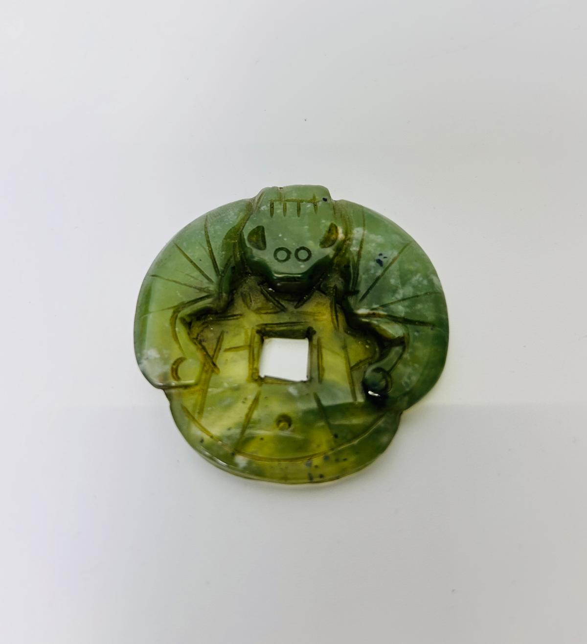 Spinach Jade Bat Pendant