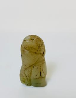 Chinese carved Jade Scholar