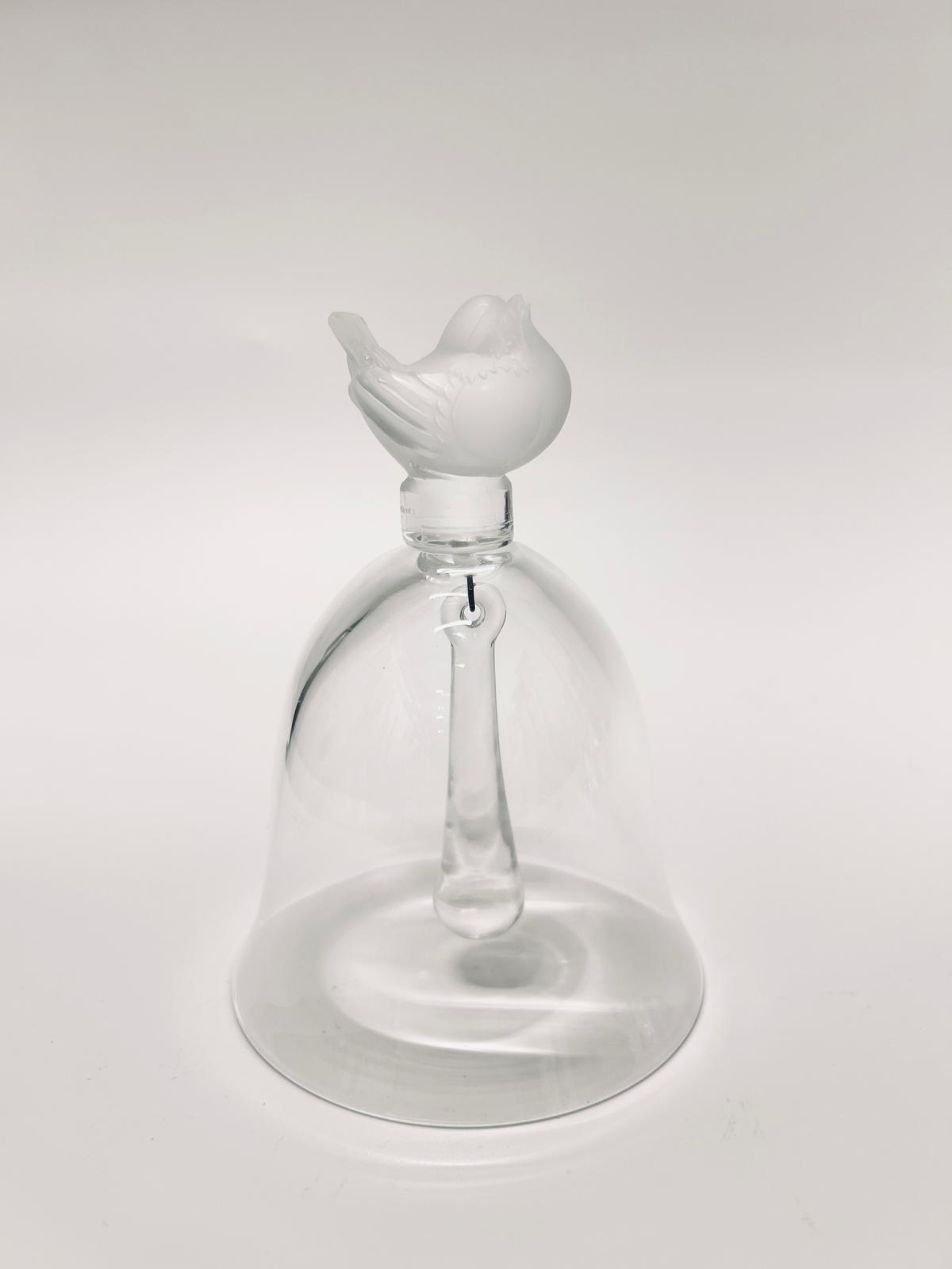 Lalique France Crystal FINCH SPARROW BELL