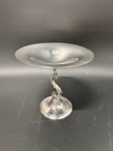 Redlich Sterling Footed Compote w/dolphin