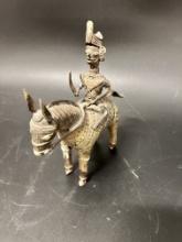 Vintage Dhorka Bastar Trial Horse Indian Brass Heavy
