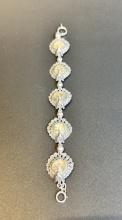 Vintage Sterling Abalone Peacock Bracelet