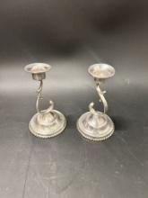 Mexican Sterling Candlesticks Perlita
