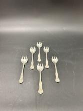 6 Small Rounded Forks