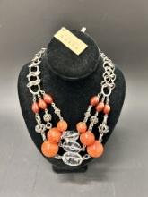 Stephen Dweck Rock Crystal, Agate, Natural Stone & Sterling Necklace