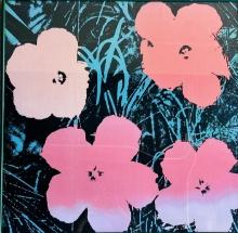 Andy Warhol Vintage Pop Art Poster of Pansies