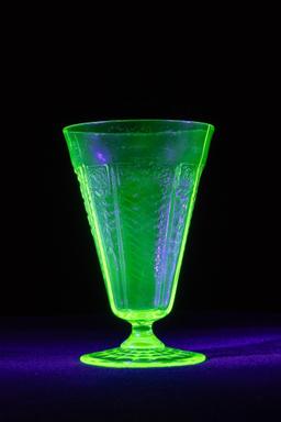 Antique Uranium Malt Glass