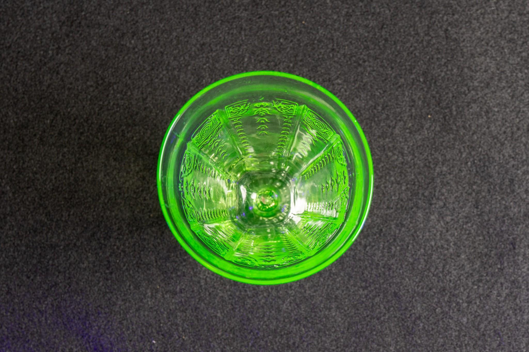 Antique Uranium Malt Glass