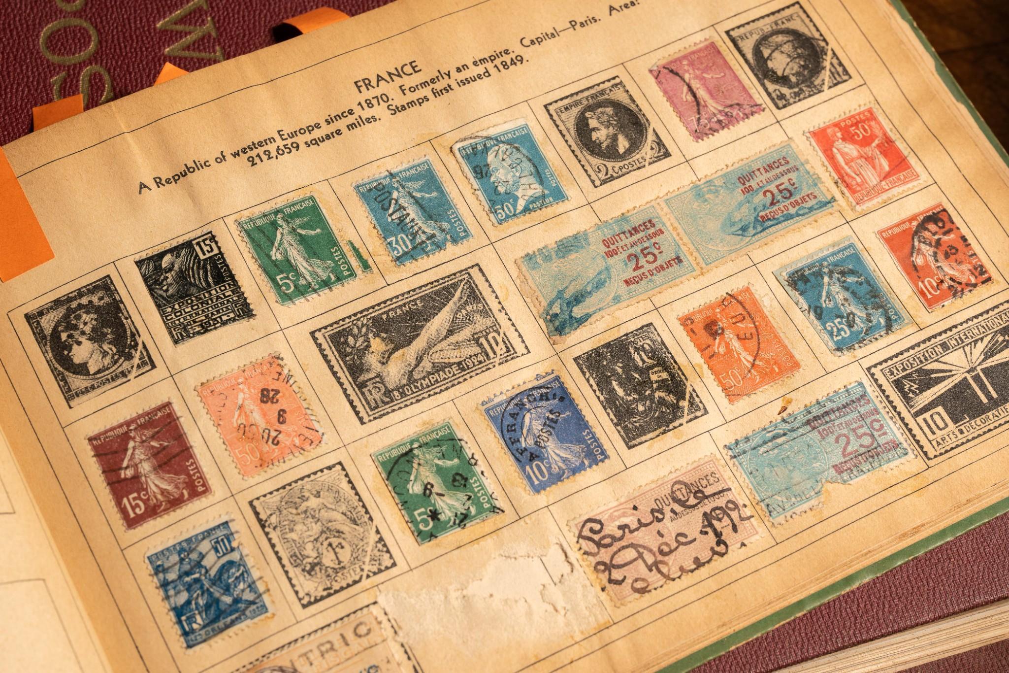 Large Lot of Antique Stamps