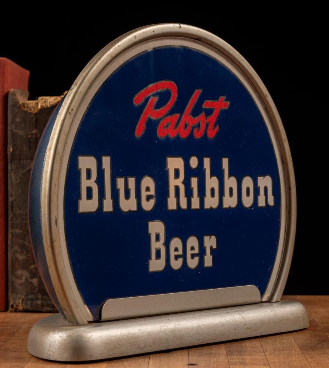 Vintage Gillco Lighted Pabst Blue Ribbon Glass Sign