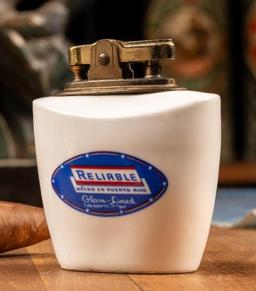 Vintage Reliable Advertising Bone Ash Lighter