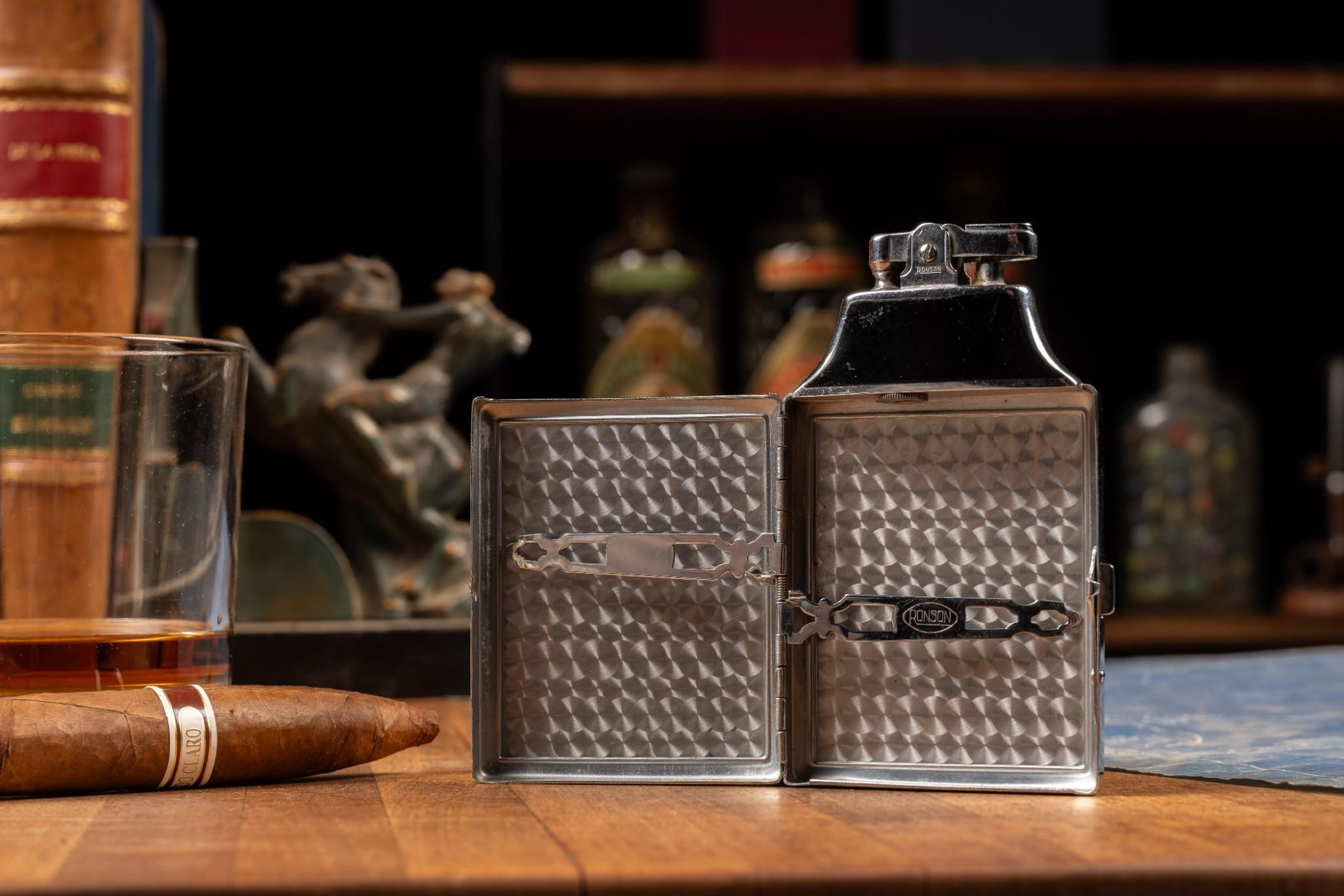 c. 1930 Ronson Mastercase Lighter w/ " Hal" inscription