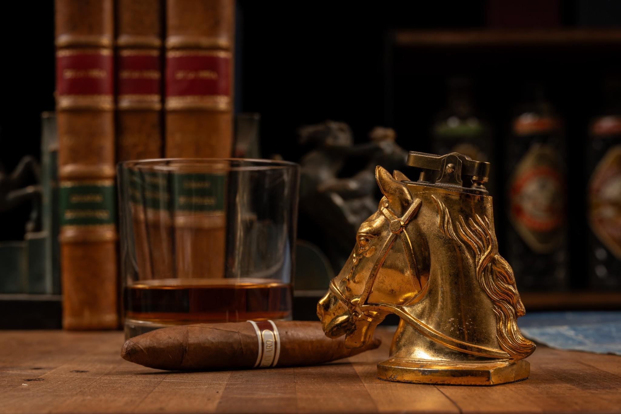 Vintage Brass Horse Head Lighter