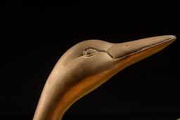 Mid Century 12" Brass Swan Sculpture