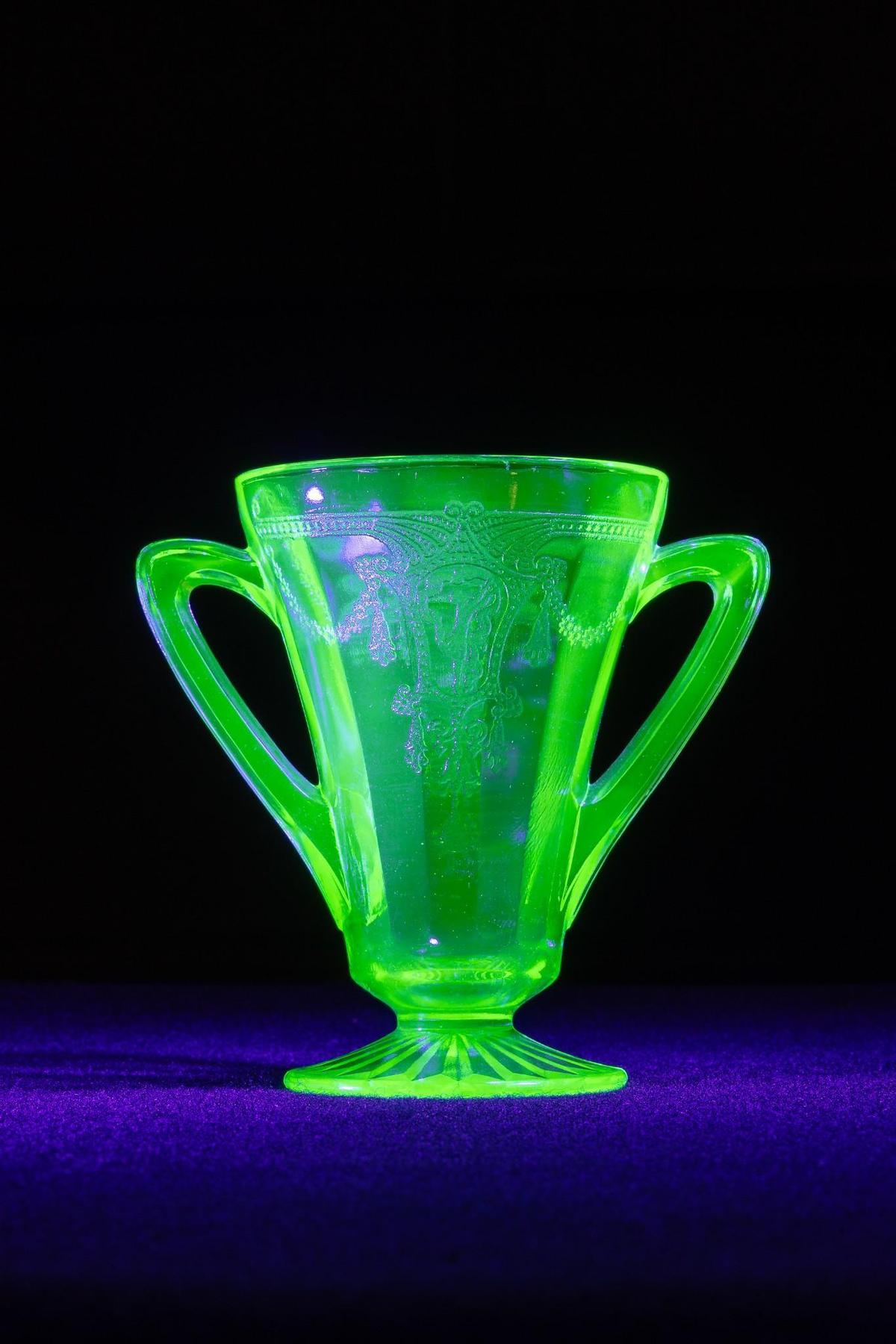 Uranium Cameo Glass Chalice