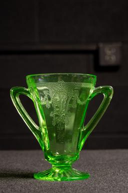 Uranium Cameo Glass Chalice