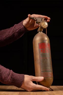 Antique Fire Extinguisher by Kent