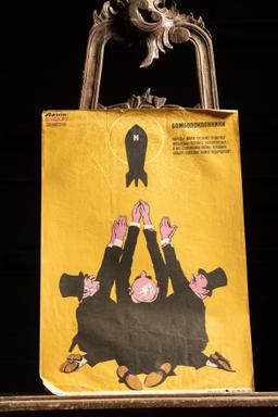 1962 Lithographic Socialism Poster - Praying To H Bomb