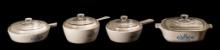 Vintage Set Corning Ware Cornflower Cookware