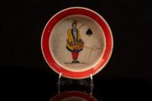 c. 1960s English Jack of Spades Trinket Dish by Wade