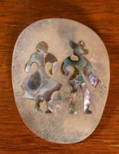 Mexican Sterling Silver Brooch