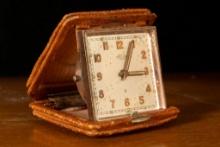 Vintage Super 8-Day Travel Alarm Clock by Angelus