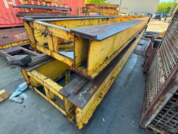 (1) Pair of 30' Long Tracks Gantry Crane