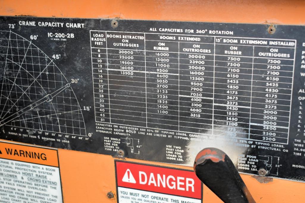 Broderson Model IC2002B, 30,000-Lbs. Capacity Carry Deck Mobile Crane