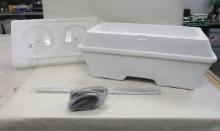 Moeller 72 quart swing back boat cooler / livewell seat, part # ST2200