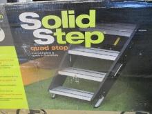 Lippert 30" premium solid step fold down RV / Camper quad steps, part # 791575