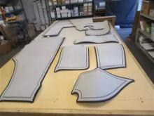 Colbalt R25 boat interior non skid floor mat set of (8), part # 403555