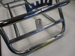 Swing back boat cooler seat frame, stainless steel