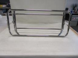 Swing back boat cooler seat frame, stainless steel