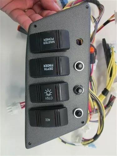 Rocker / breaker switch plastic panel, part number AD-050-544