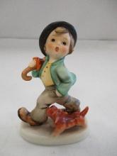 M.J. Hummel Strolling Along / Wanderbub mit Hund figurine, part # 5 TMK-6