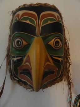 Northwest Indian signed mask