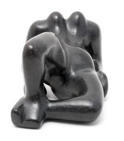 Black Wooden Nude Sculpture