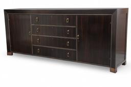 Alfonso Marina Ebony Veneer With Bronze Hardware Sideboard