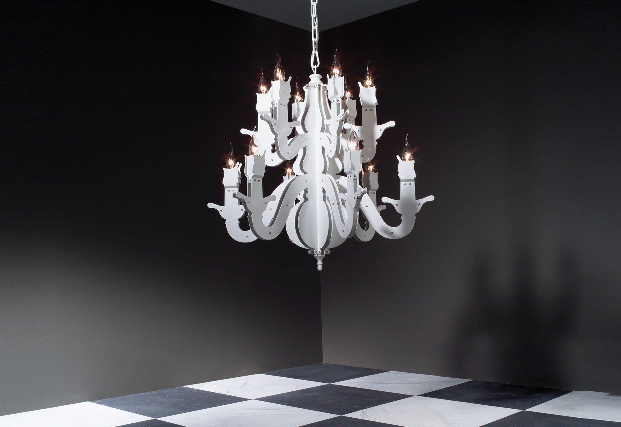 Brand Van Egmond Night Watch Medium White Finish Chandelier