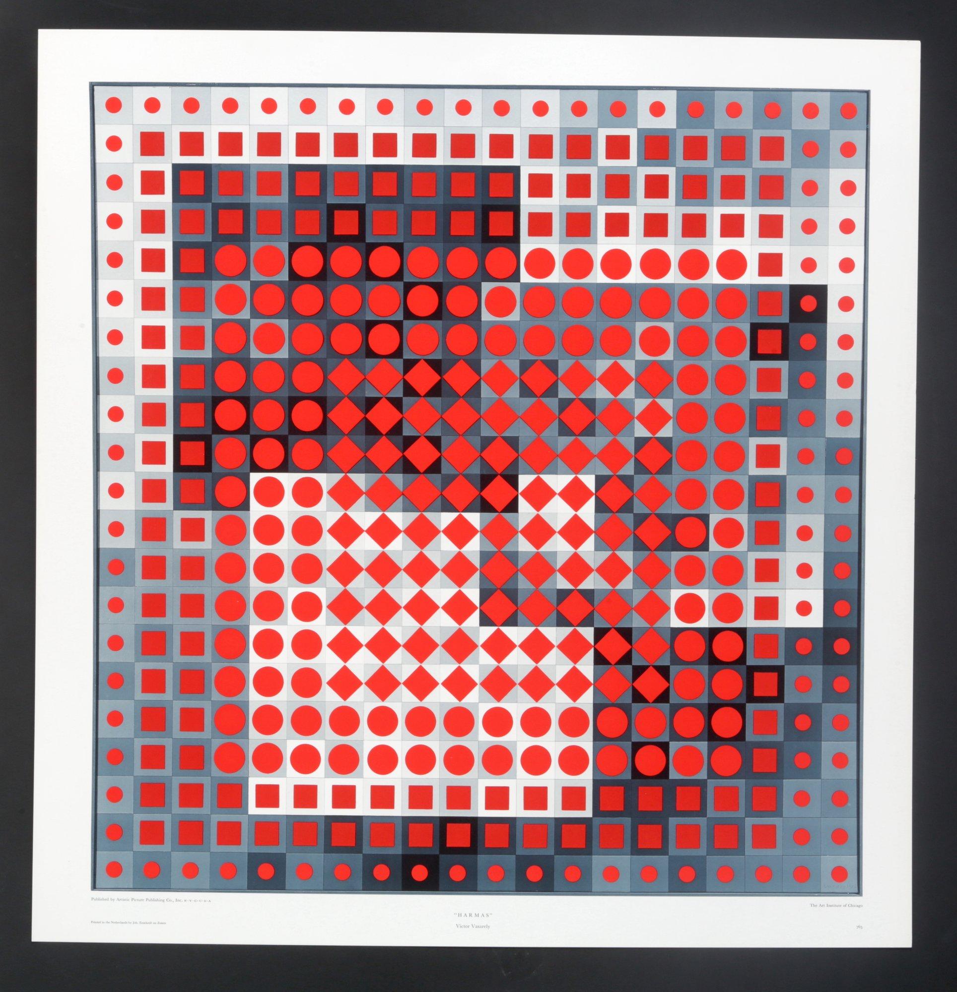 Victor De Vasarely/ Harmas / Reproduction Print