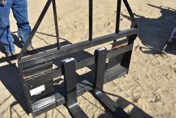 Heavy duty skid steer forks