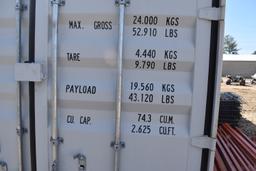 Shipping container w/4 side doors