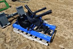 Skid steer auger attachment set