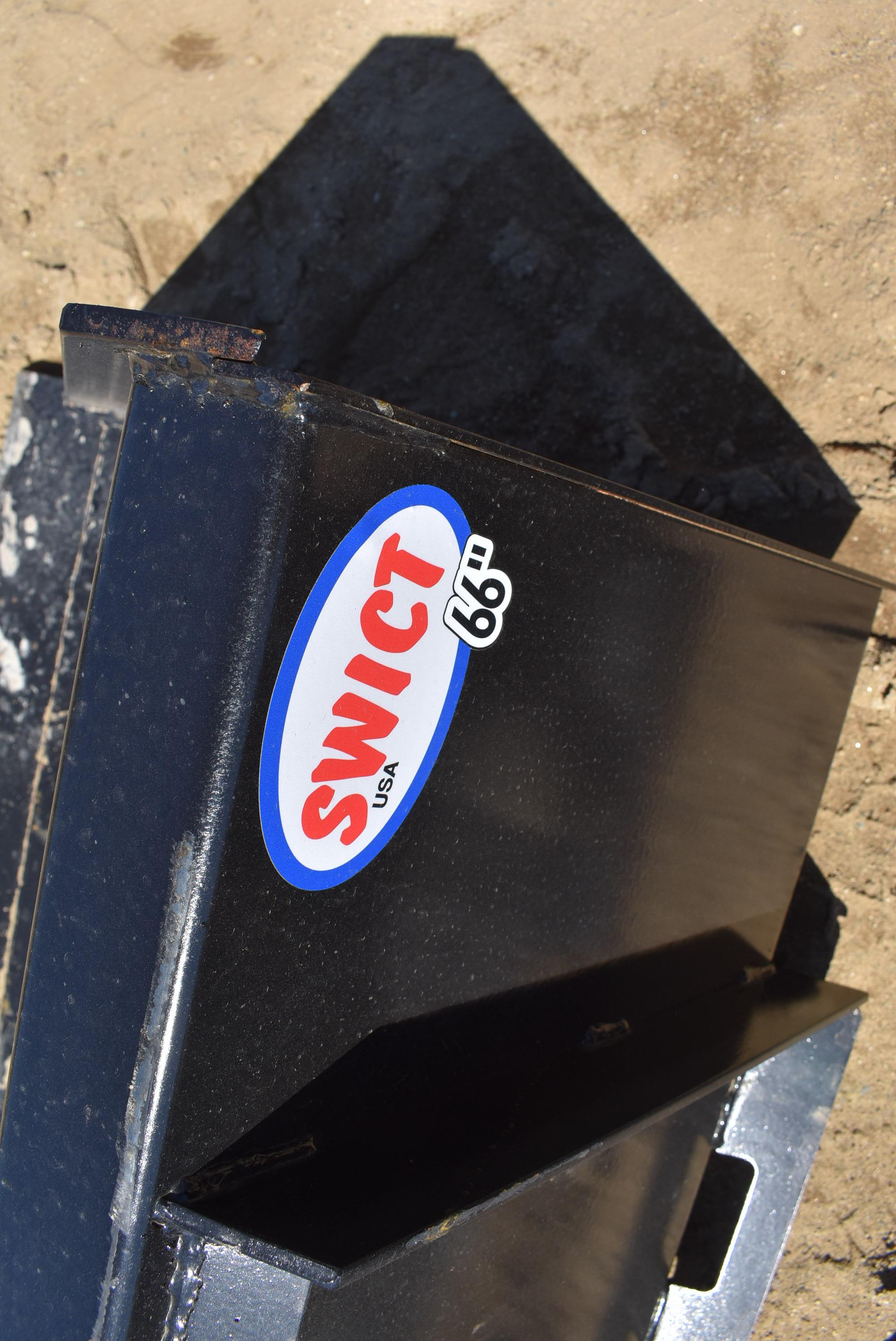Swict 66" skid steer bucket attachment