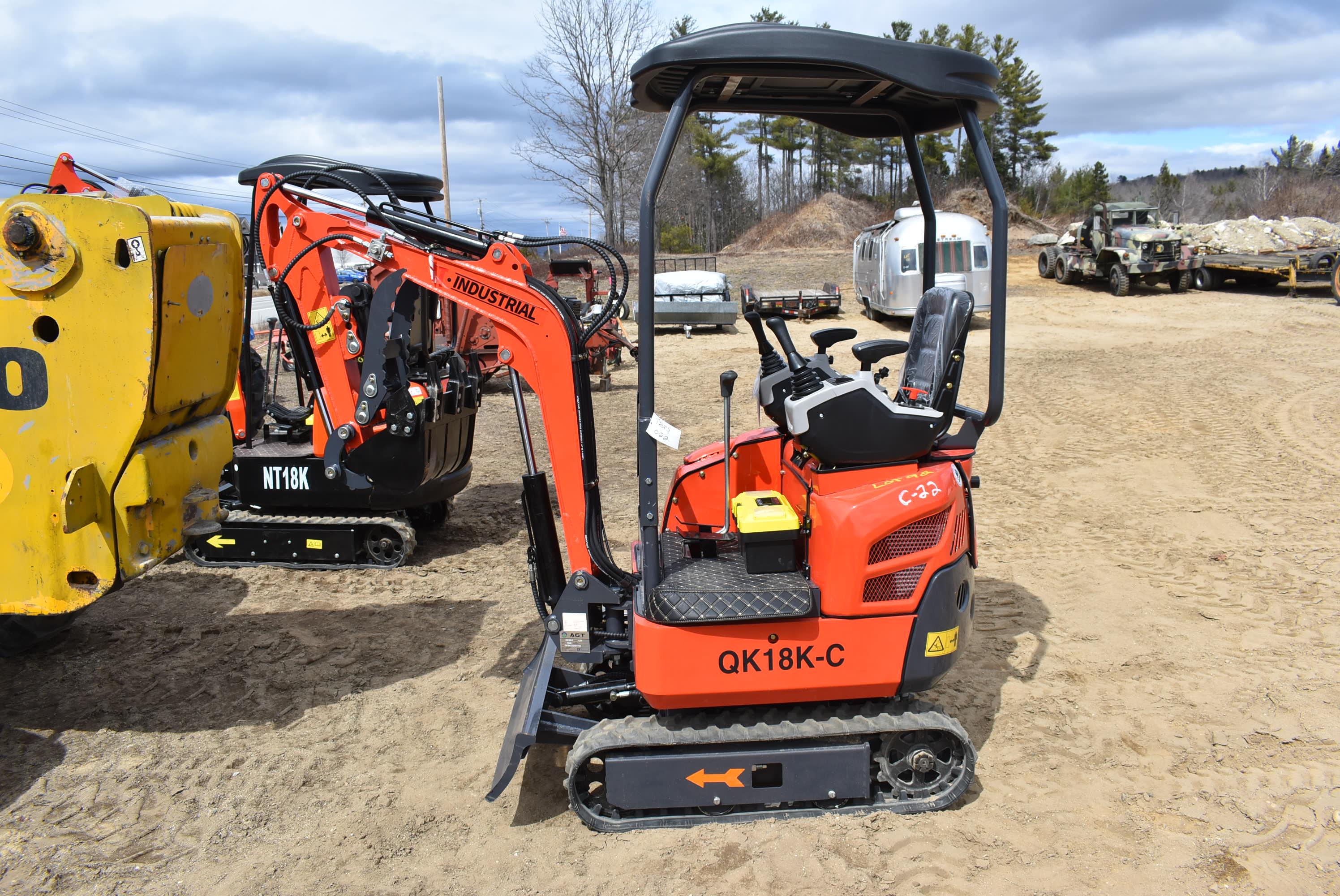 2024 AGT mini excavator, mod. QK18K-C